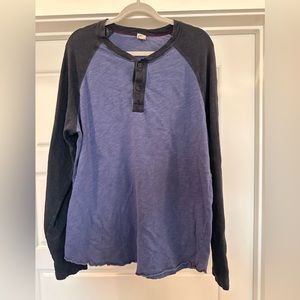 Todd Snyder X Champion long sleeve raglan / baseball shirt, size large